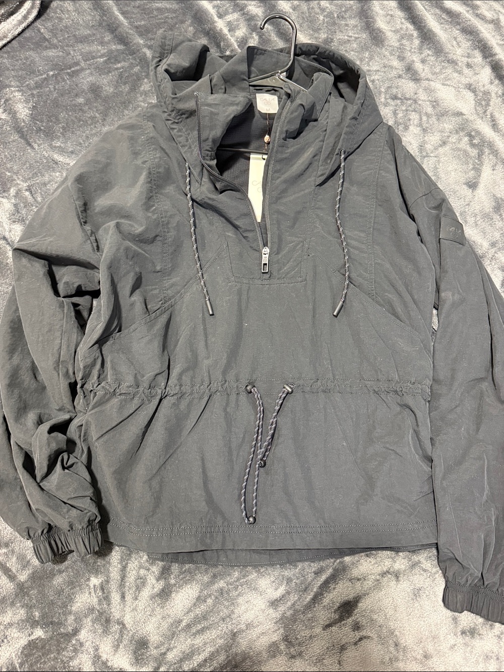 Calia women’s medium hooded Windbreaker black